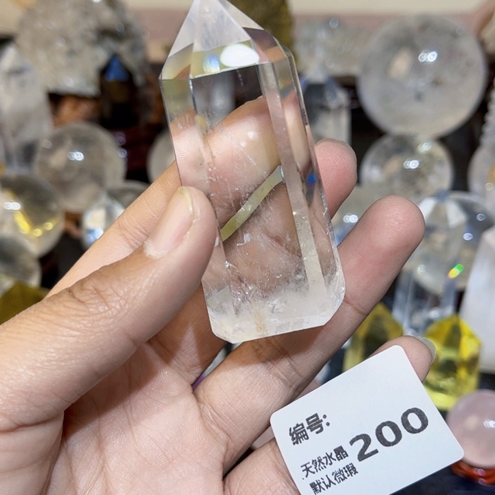 水晶摆件未镶嵌六棱柱