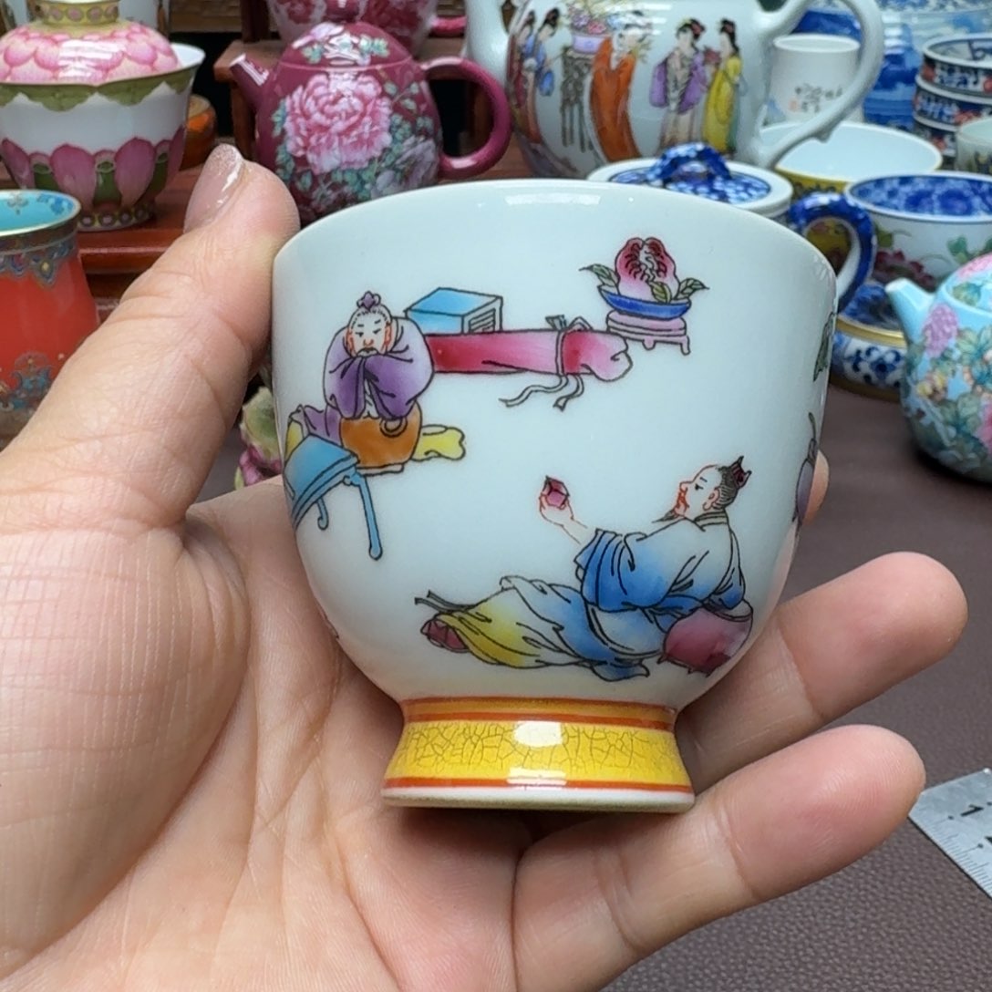瓷片景德镇仿古手工制作精品展示