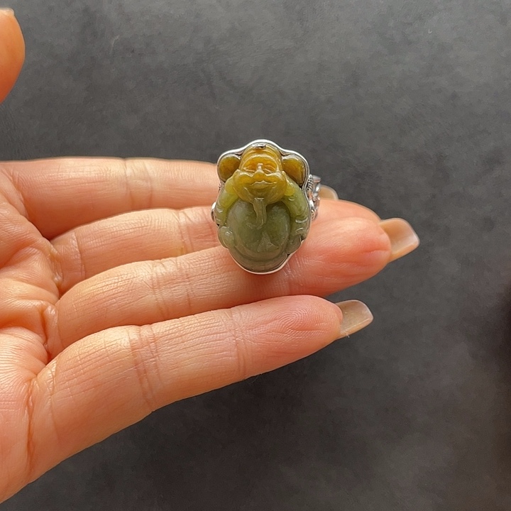 夏***冰翡翠银S925镶嵌颈饰666