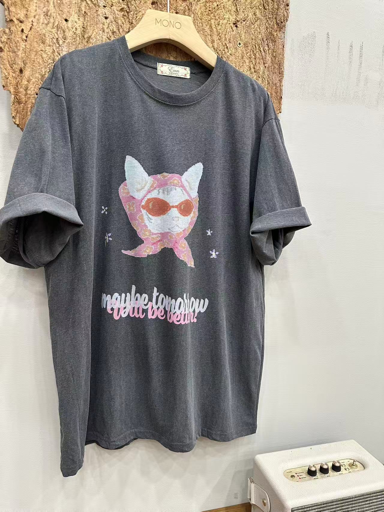 韩国正品不支持退换/EU/ 头巾猫半袖/0604/20/15