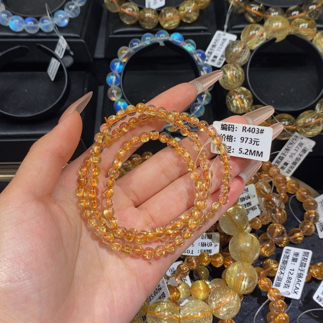 发晶手链未镶嵌?****?R403#5.2mm