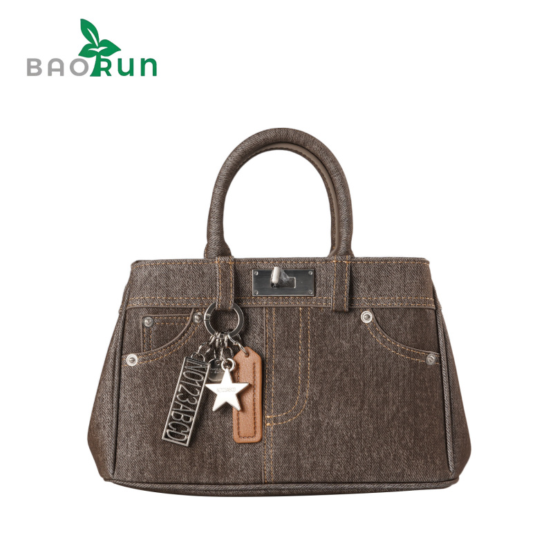 【牛仔手提包】小众设计感编织包大容量通勤包包高级百搭