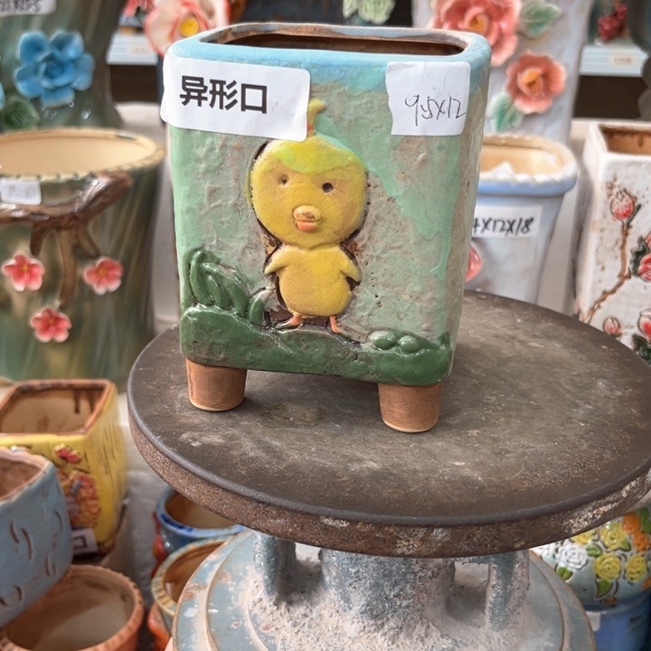 紫砂花盆粗陶材质多肉花盆
