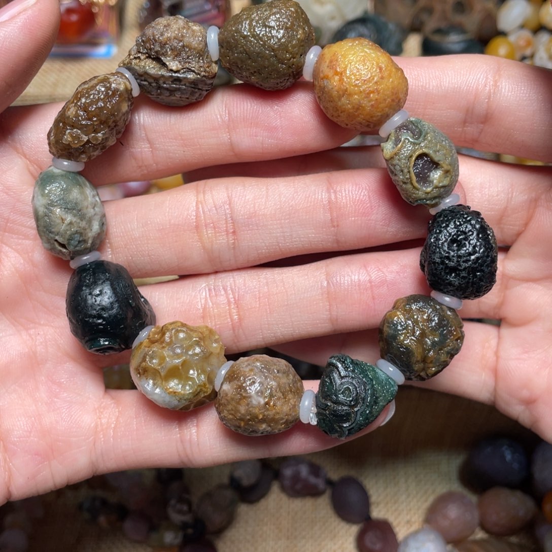 玛瑙/玉髓手链未镶嵌