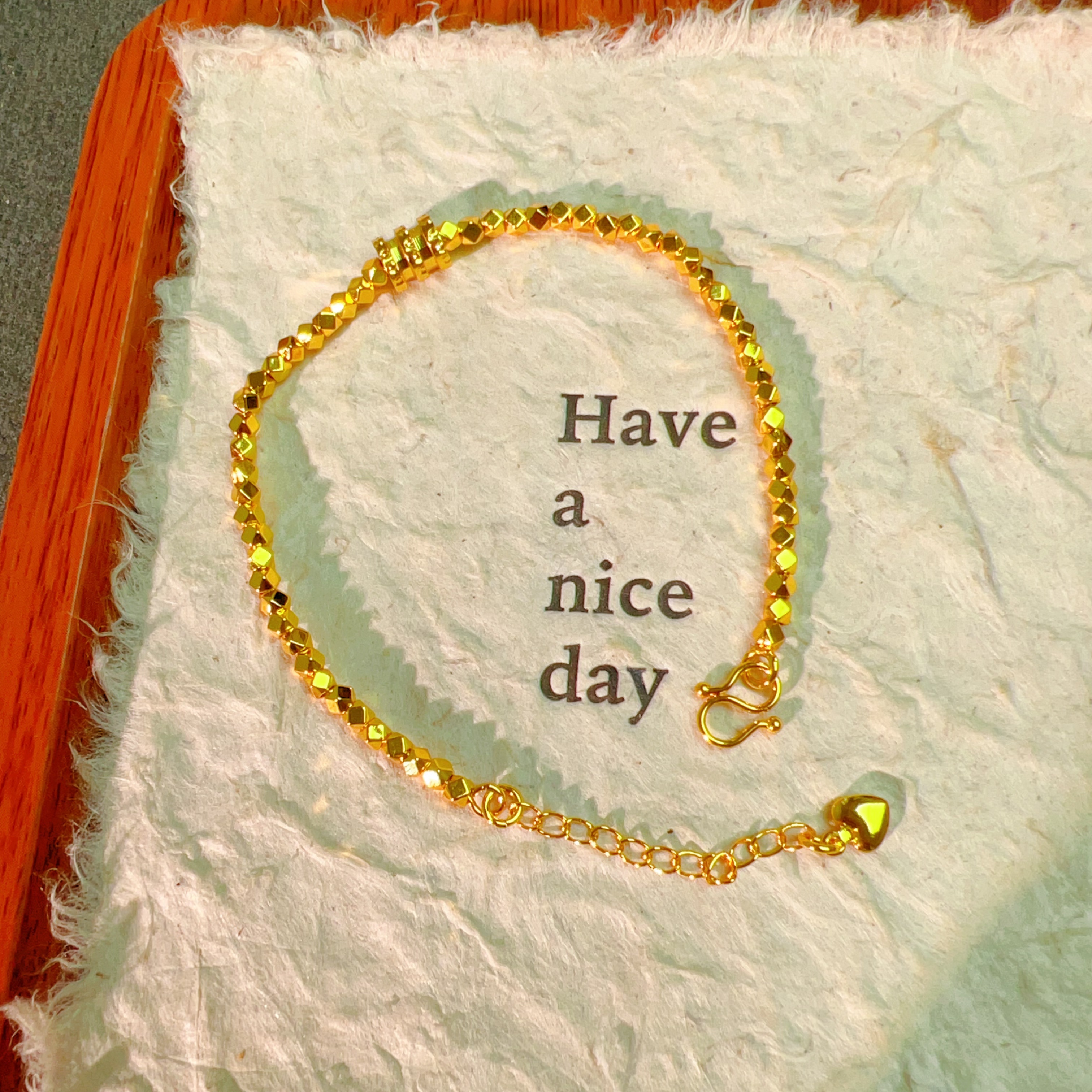  【丁老头甄选】碎金金小蛮腰手链20127