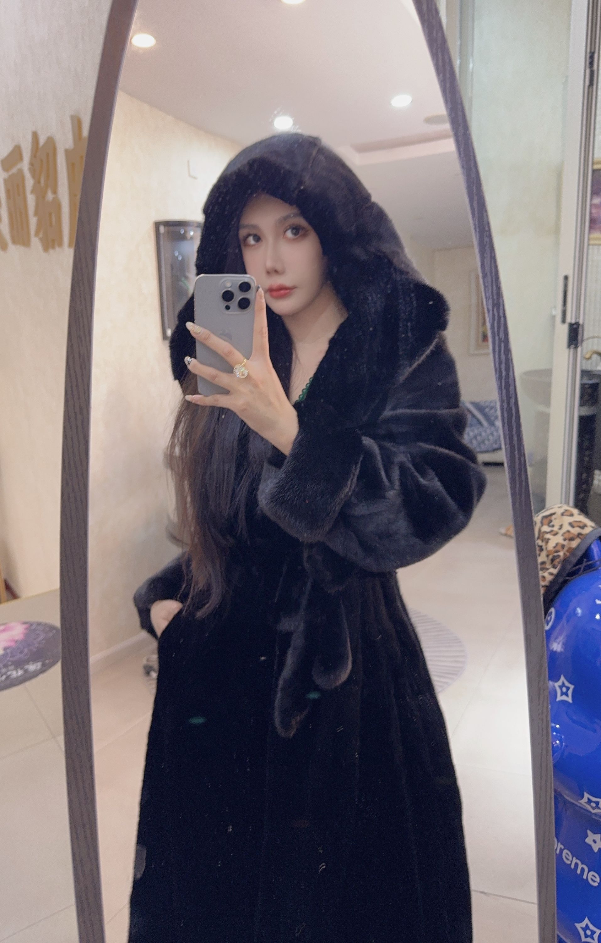 （8号链接）秋冬女装皮草外套直播间过款