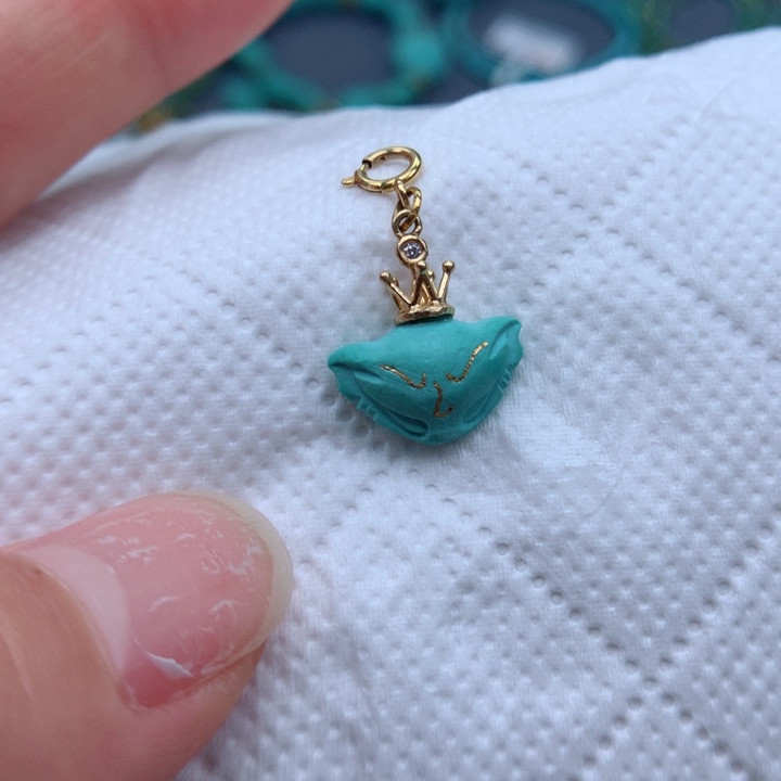 绿松石绿松石配饰18K金镶嵌