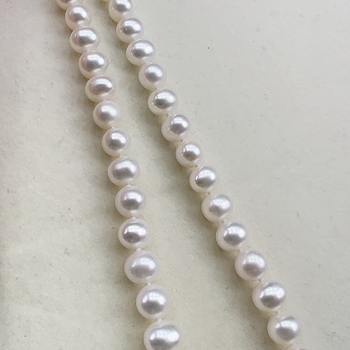 淡水珍珠未镶嵌项链➕8极光冷白