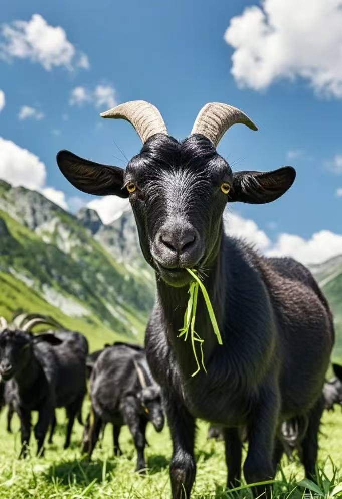 云南寻甸甄选黑山羊。烤全羊。羊腿。羊排。羊蝎子。羊全品