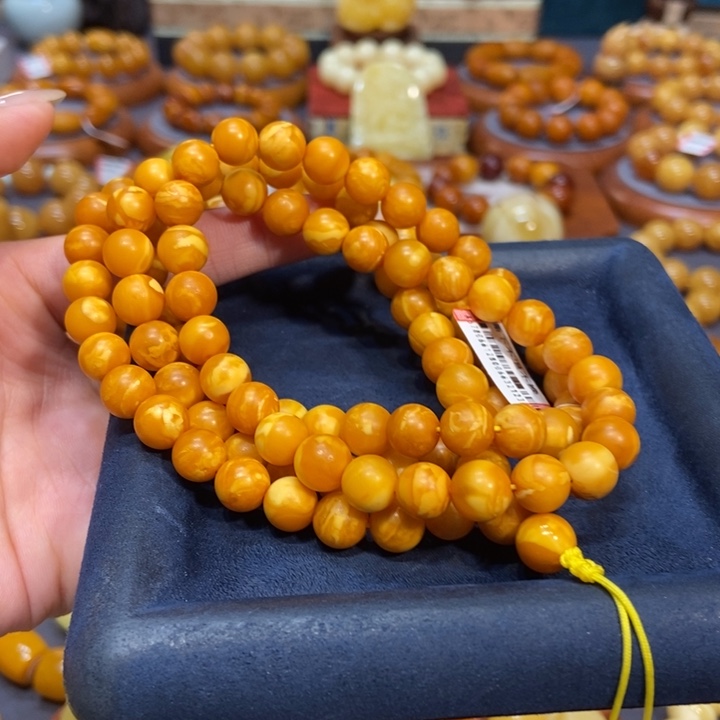 未镶嵌琥珀手链蜜蜡