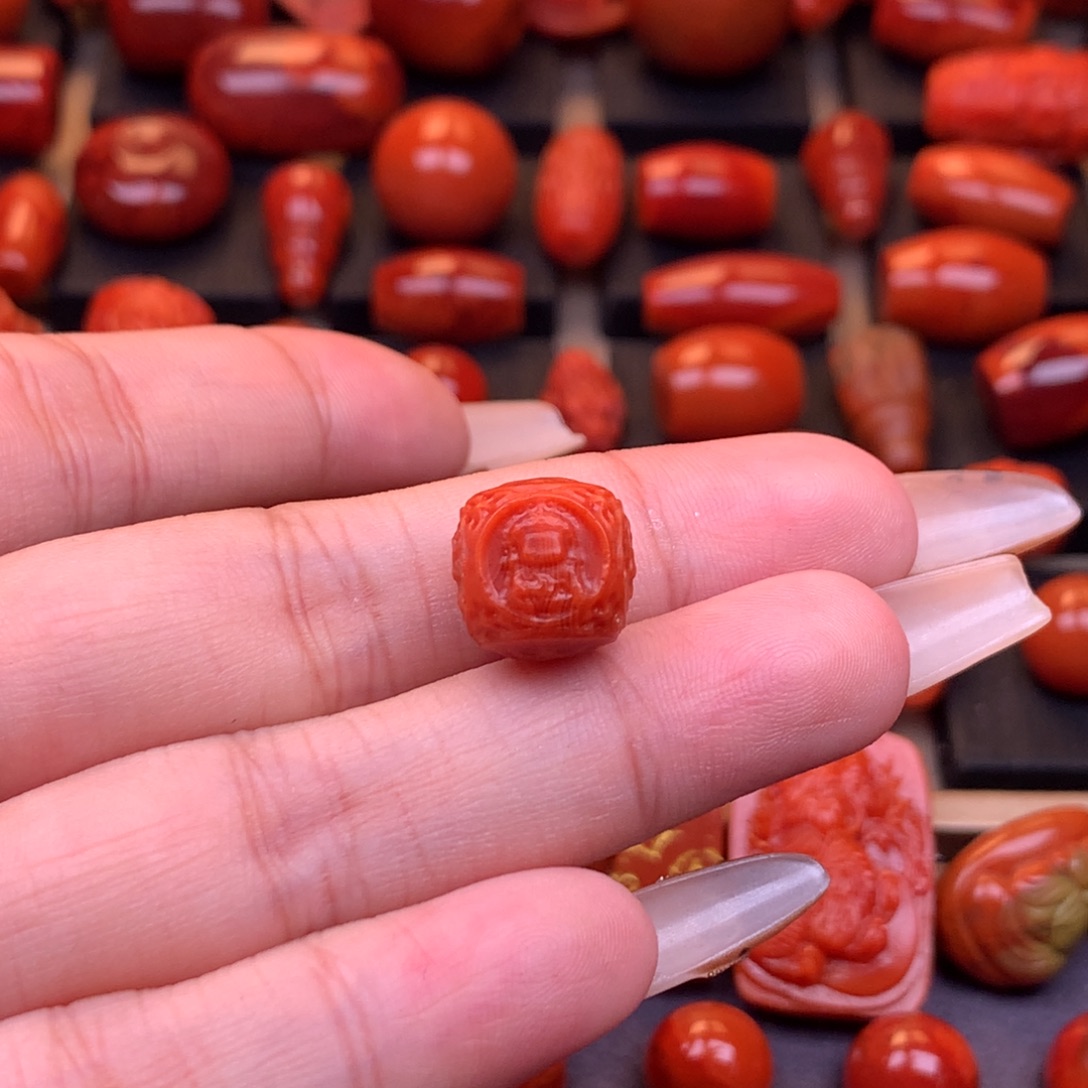 南红玛瑙未镶嵌保山无相观音六方12mm