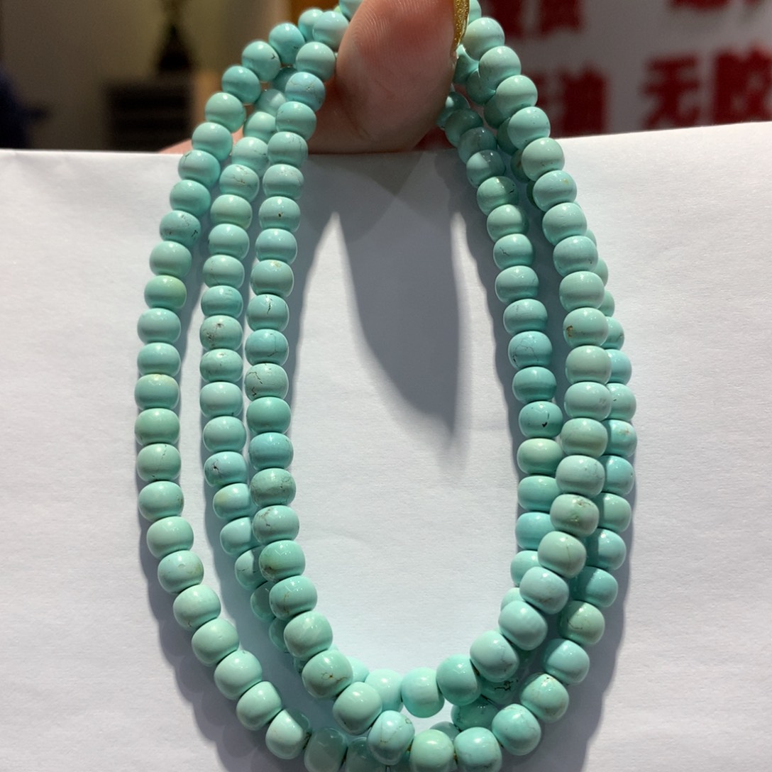未镶嵌绿松石长链