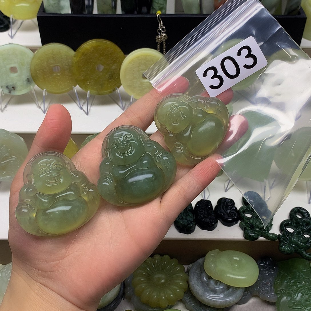 蛇纹石玉颈饰未镶嵌好***伴