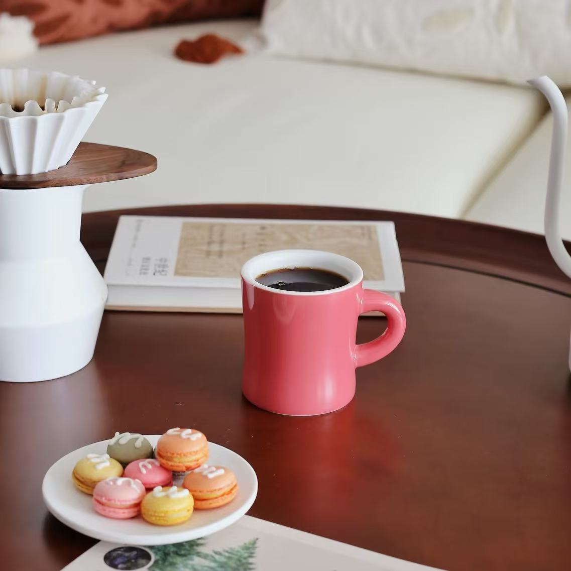 卡迪莲katiwell品味咖啡杯多彩陶瓷杯家用简约创意可爱情侣杯茶杯