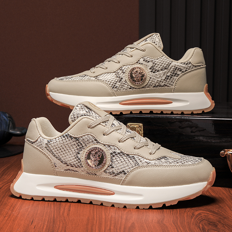 【限定蛇年】手工鞋典藏男女鞋冬季蛇纹舒适休闲增高鞋时尚保暖潮鞋