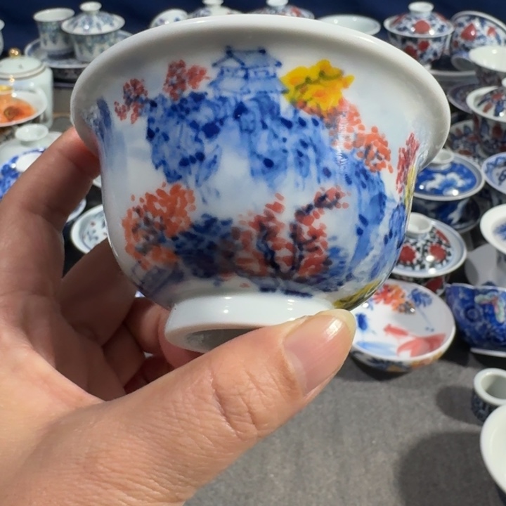 景德镇手工手绘杯
