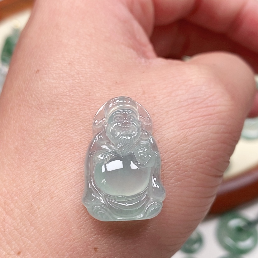 【闪购商品】翡翠吊坠(不含链)未镶嵌高**测