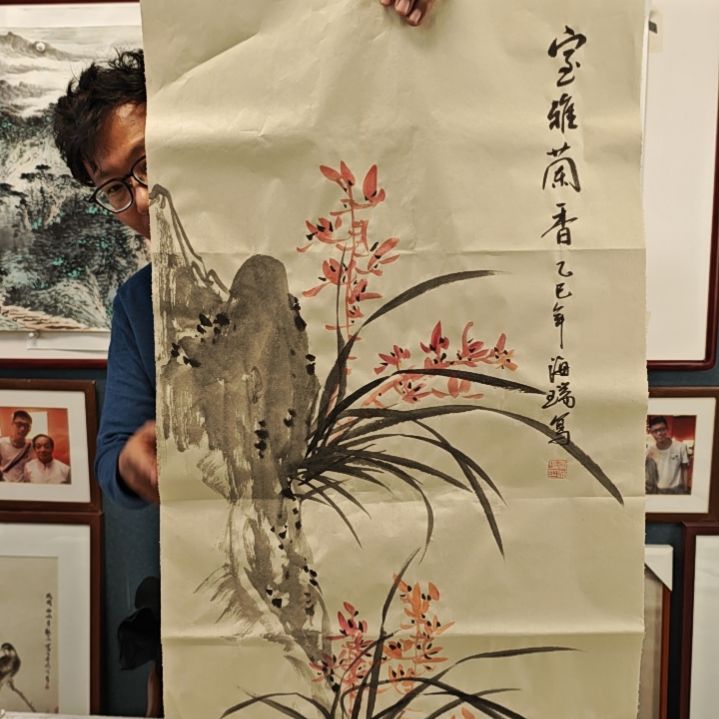 国画贾海瑞老师现场定制