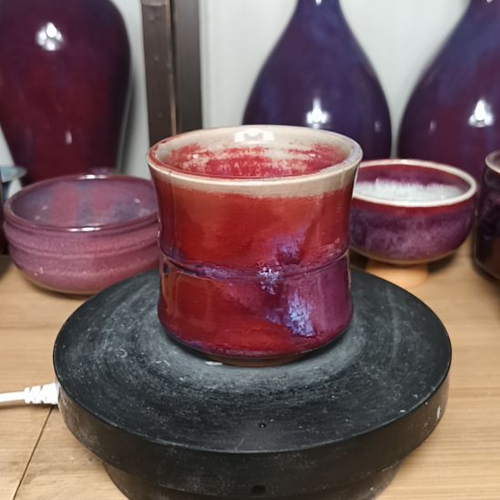 杯钧瓷杯子，纯手工制作