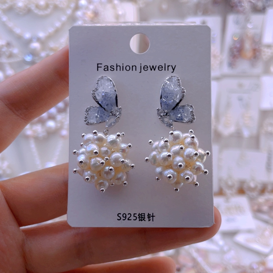 未镶嵌耳饰淡水珍珠