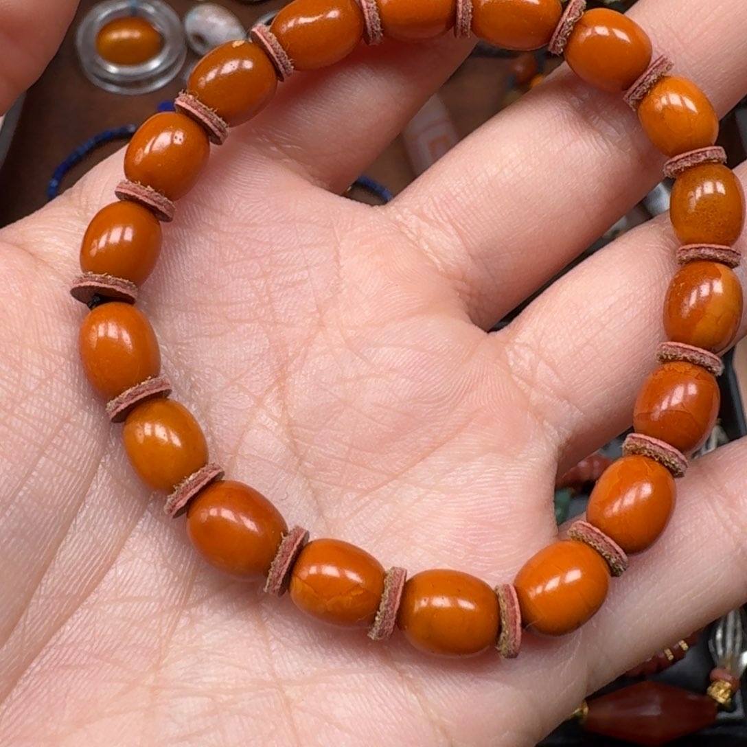琥珀手串未镶嵌天然琥珀蜜蜡手串