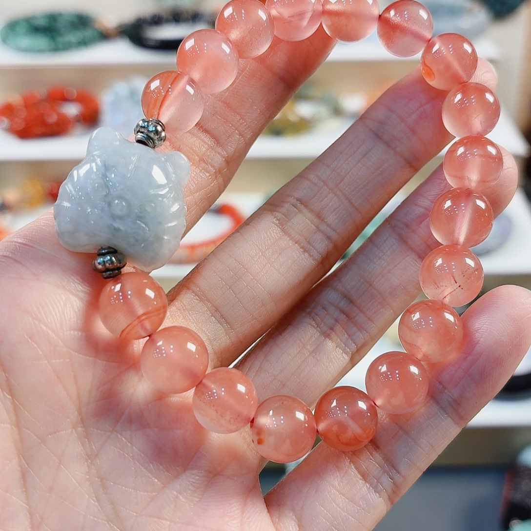 翡翠未镶嵌手链手串