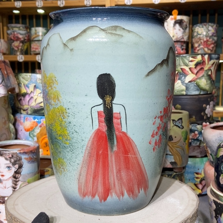 红陶景德镇艺术手绘作品