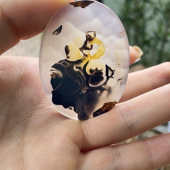 玛瑙/玉髓吊坠未镶嵌一****亮