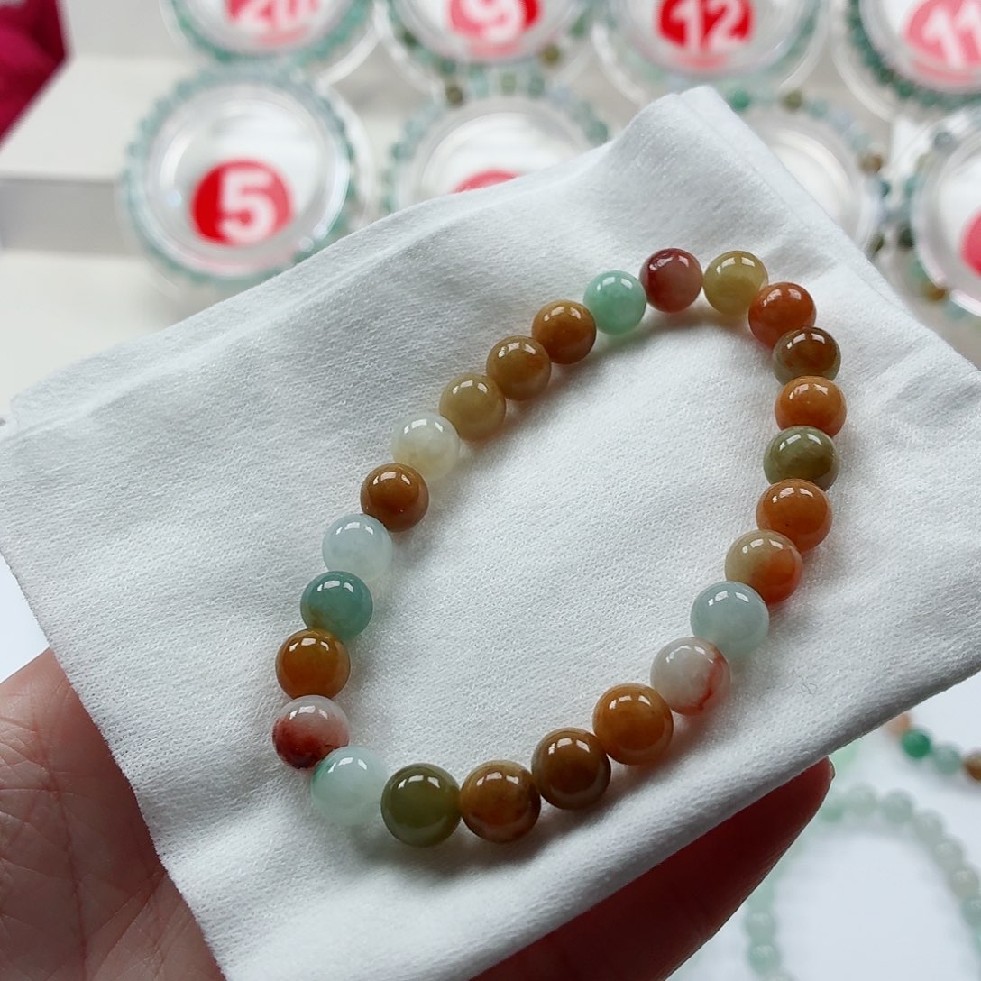 翡翠未镶嵌手链卡7.3（货尾）