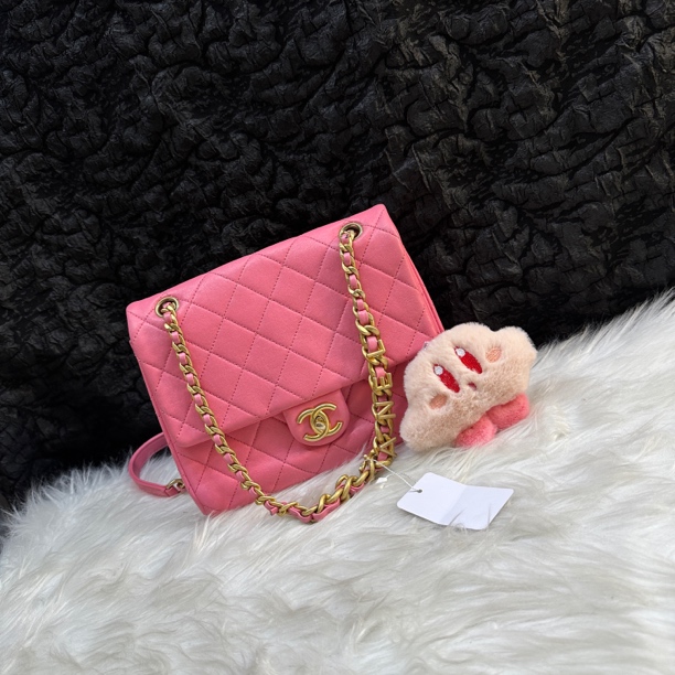 95新 Chanel/香奈儿 香奈儿唇膏粉胖丁斜挎包芯片