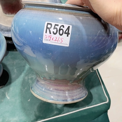 红陶景德镇陶瓷花盆手工