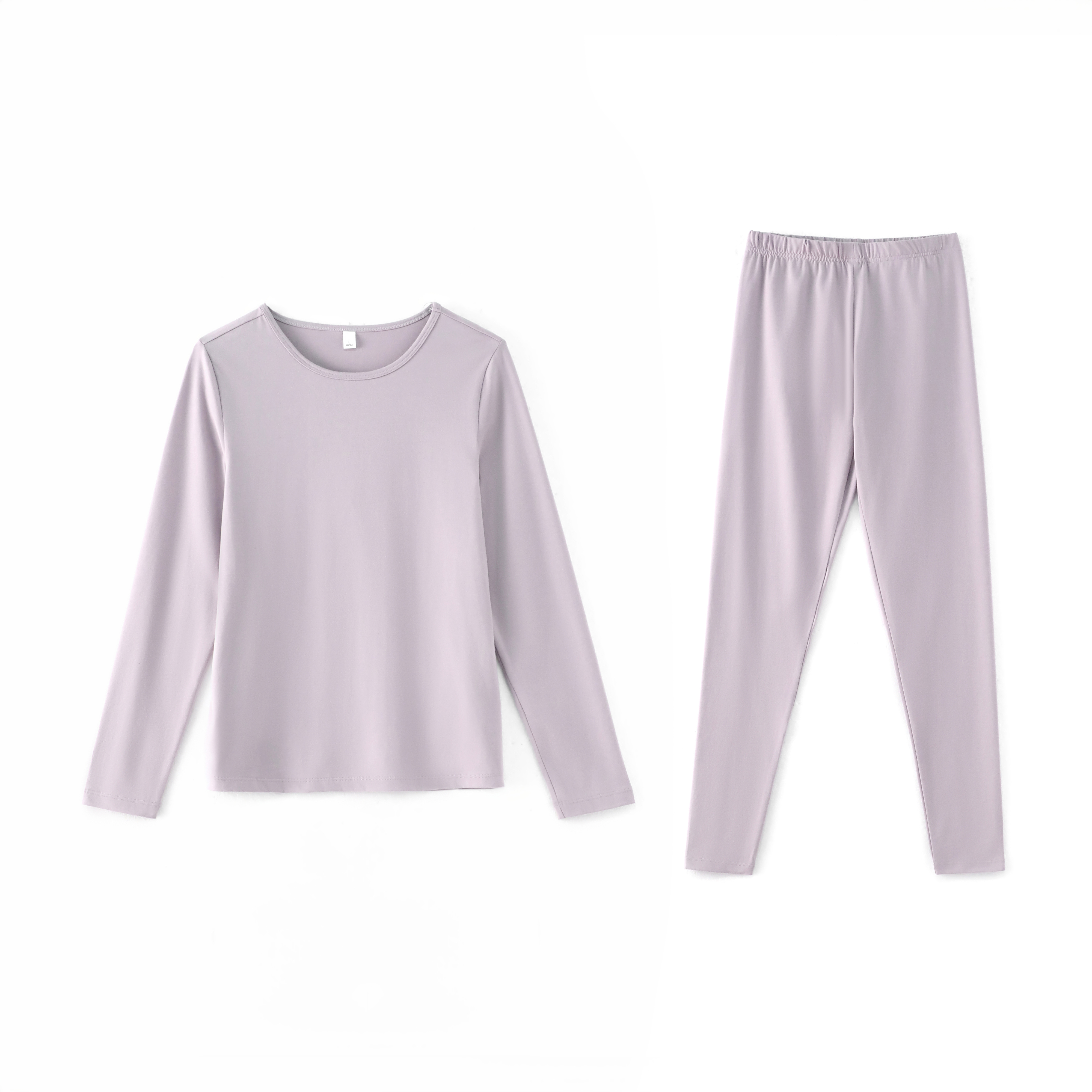 【不加绒女款】冬季简约休闲舒适修身两件套保暖内衣打底-HD255205