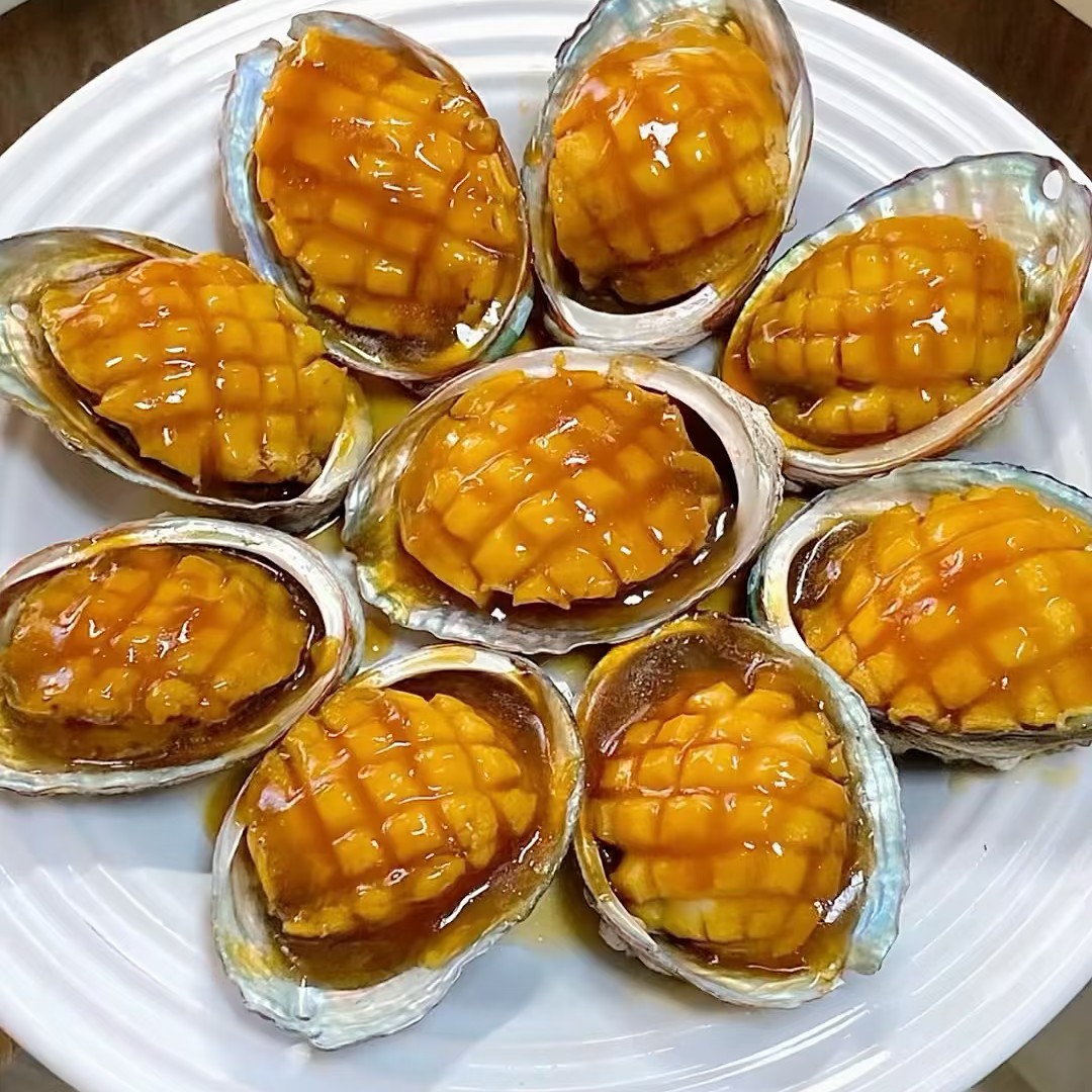 【鲜活5头鲍鱼500g】昆明小时达到家【加工熟食】