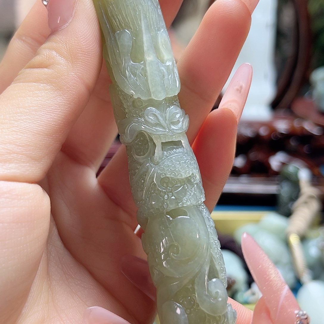 和田玉车挂未镶嵌