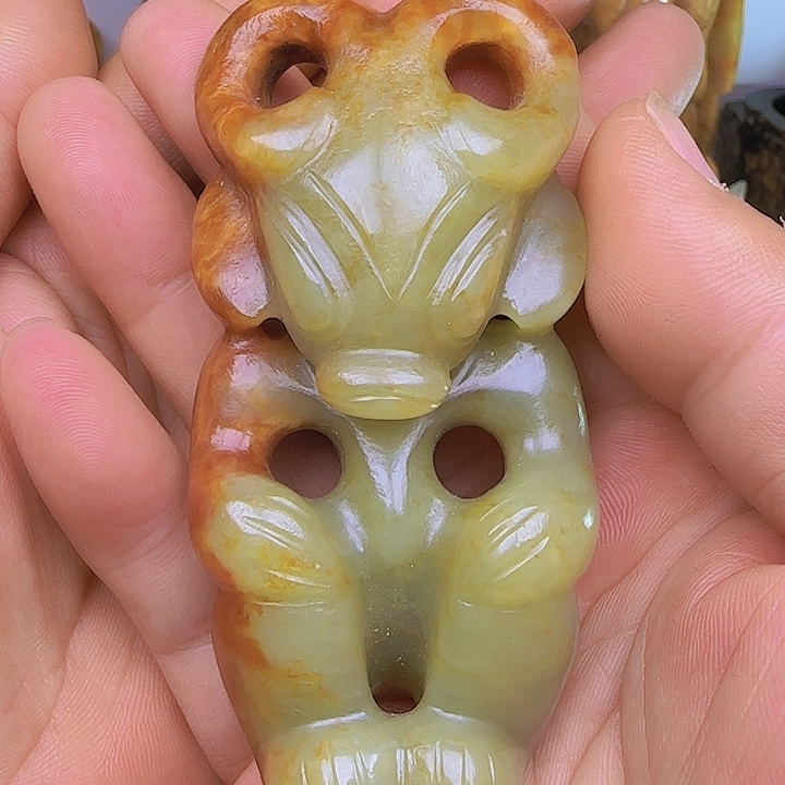 和田玉吊坠(不含链)未镶嵌