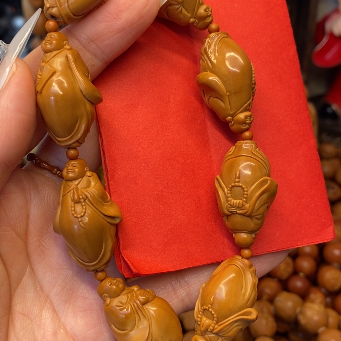 橄榄核手串/手链大肚弥勒