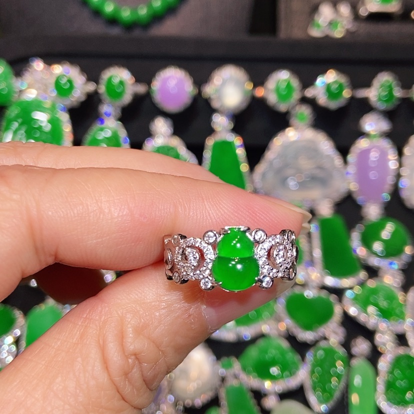 【闪购商品】翡翠未镶嵌戒指天然翡翠