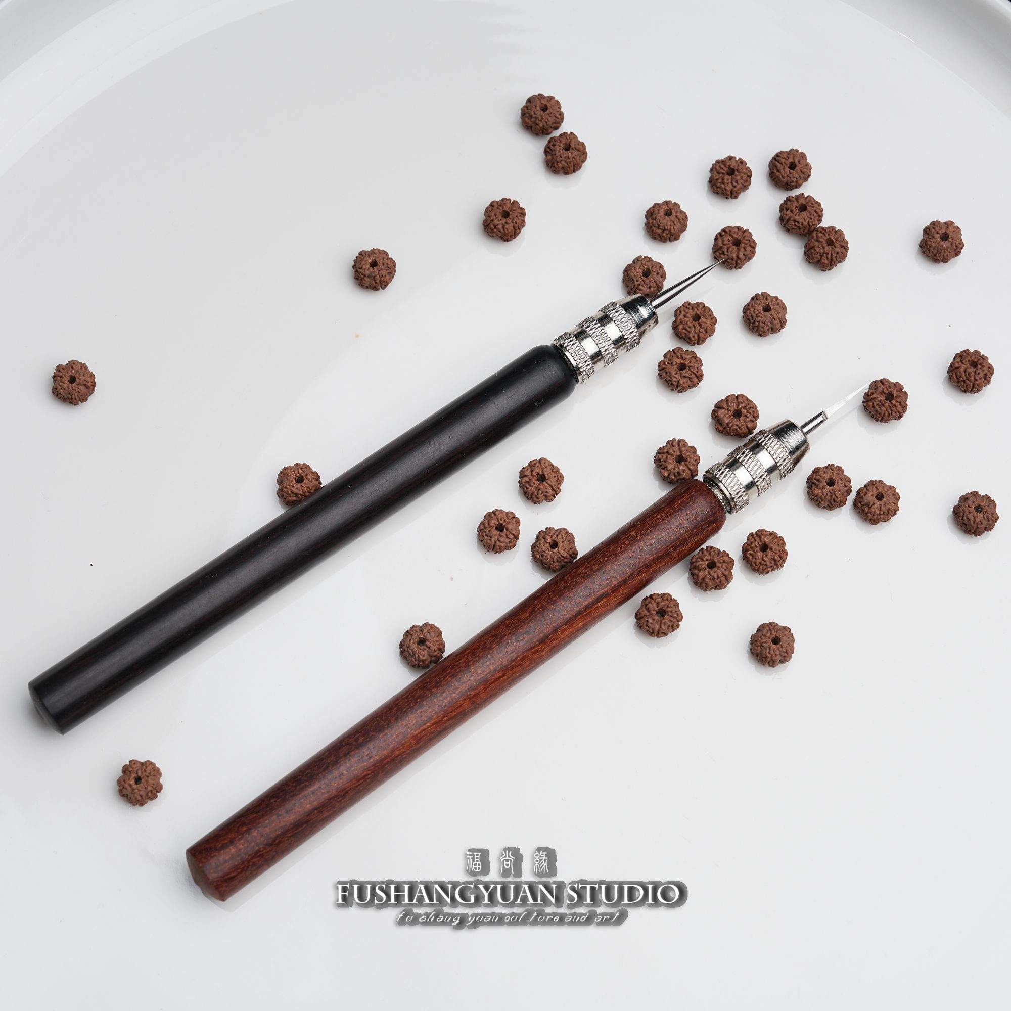 福尚缘『文玩工具』钩针剔针挑针核桃金刚菩提子DIY清理双头套装