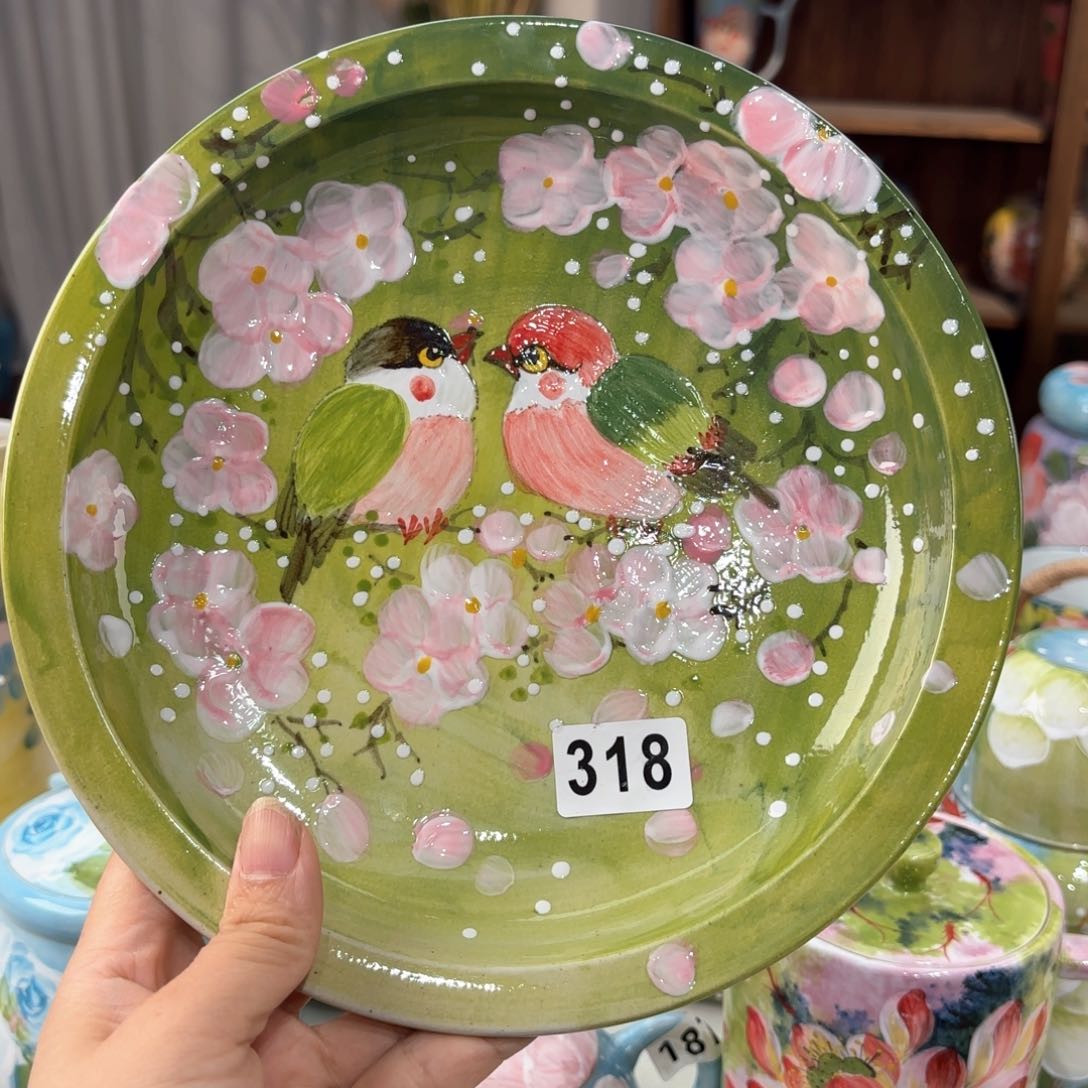 景德镇手绘高温釉下彩陶瓷茶具