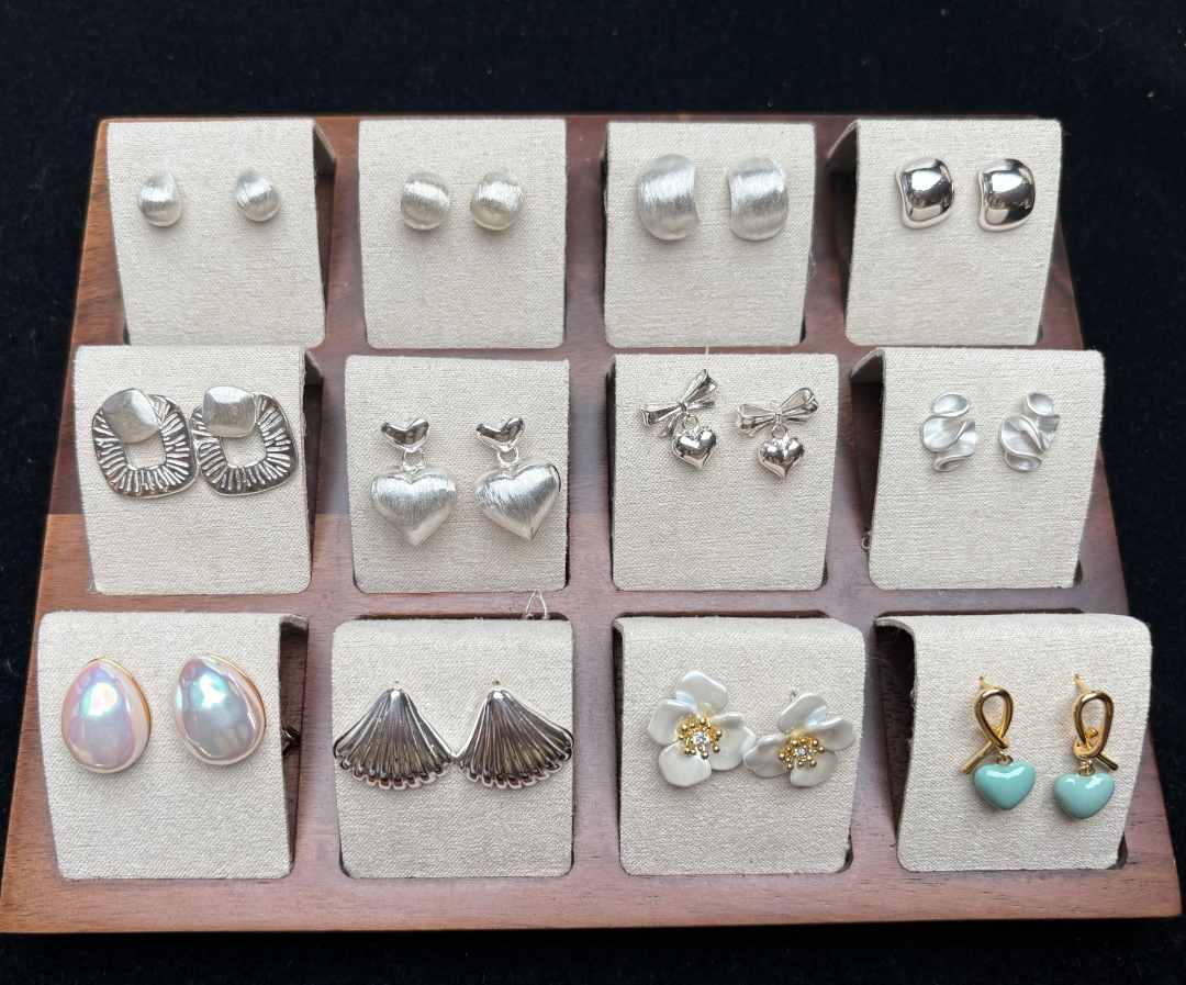 925银耳饰 S925纯银泡菜耳钉耳饰合集链接