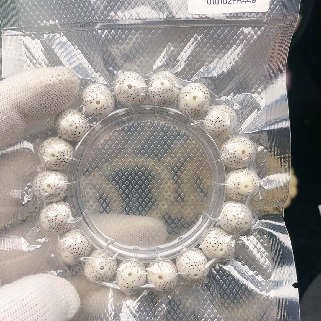 星月菩提手串14mm脱脂顺白单圈