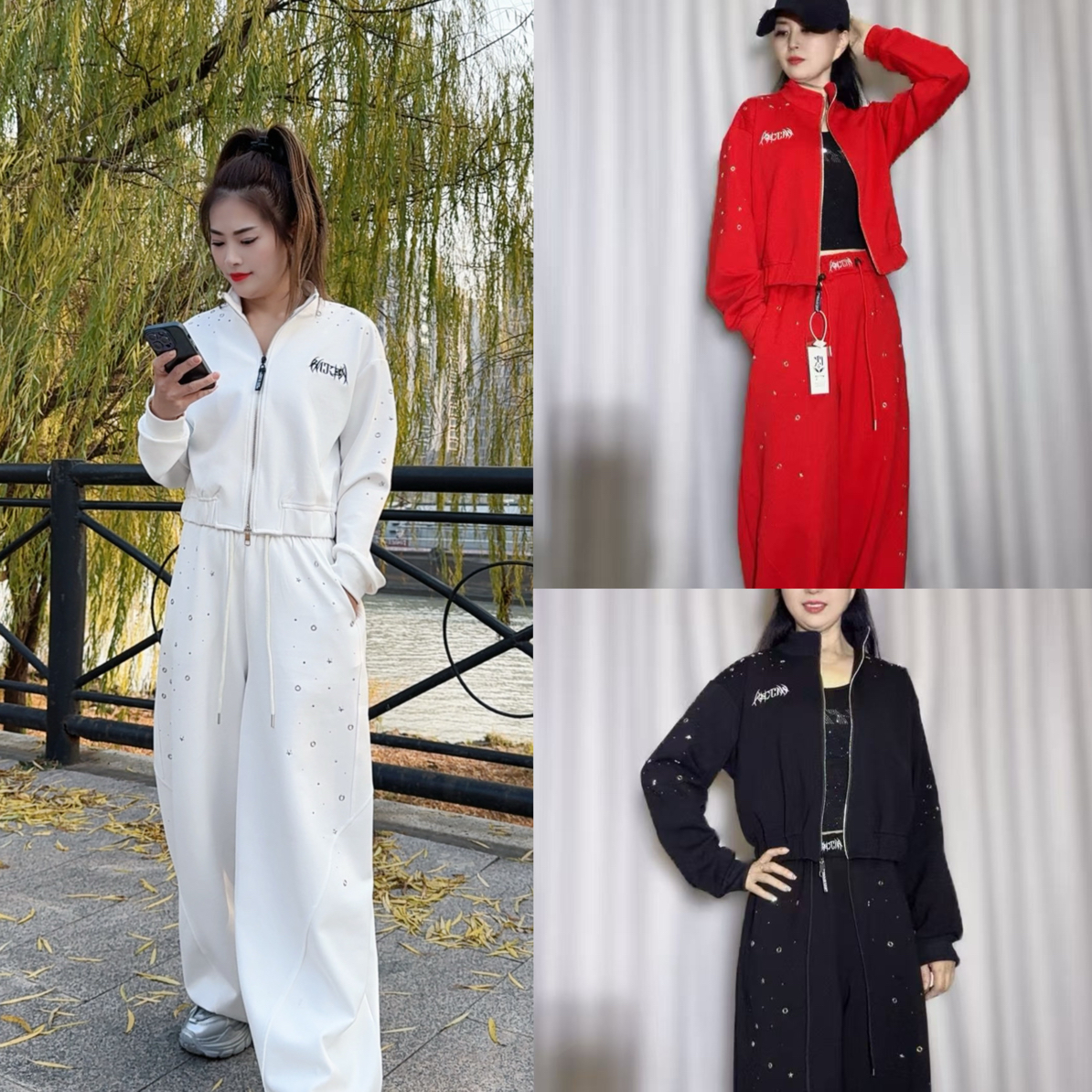 CX秋冬新品1215款曼巴棉烫钻酷感外套