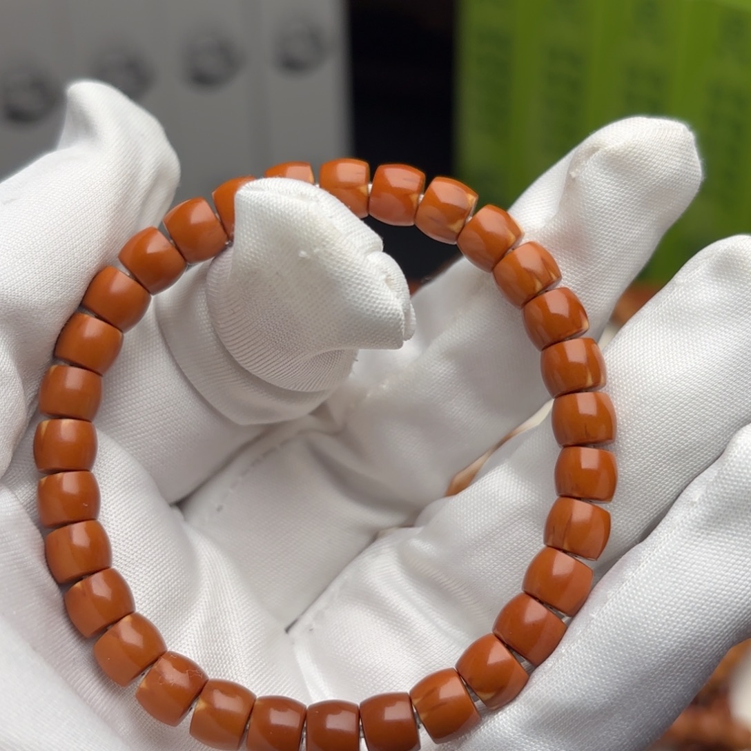 8***8橄榄核吊坠老挝单圈直切7.0火焰纹