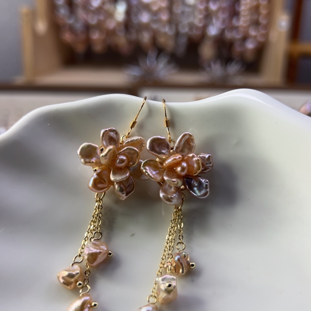 合金淡水珍珠手链