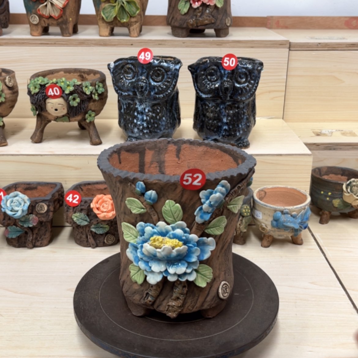 【闪购商品】紫砂花盆52内口1 6.5×15外高19