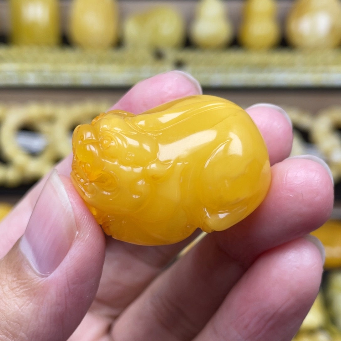 琥珀裸石未镶嵌琥珀蜜蜡