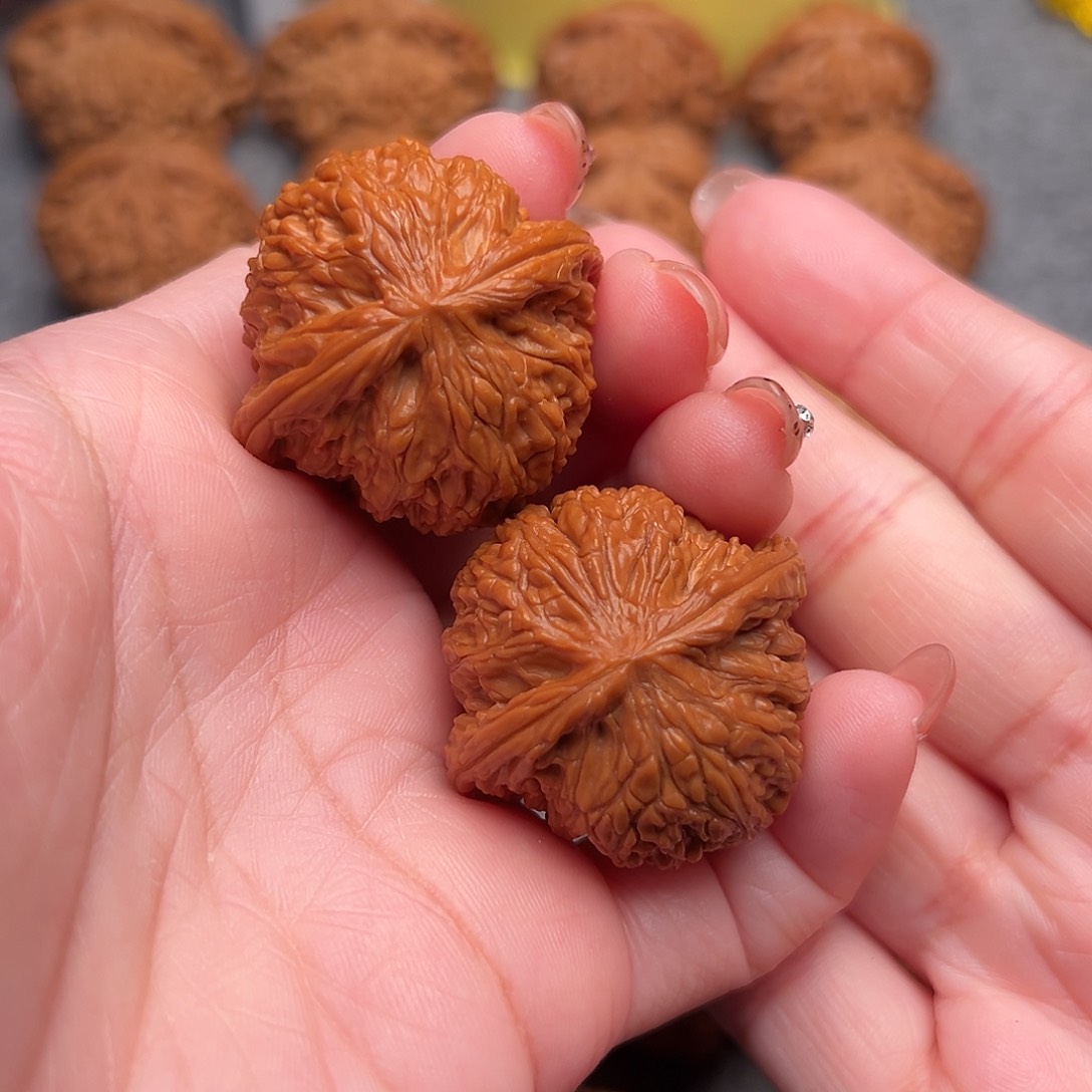 把件文玩核桃精品磨盘狮子头37全品