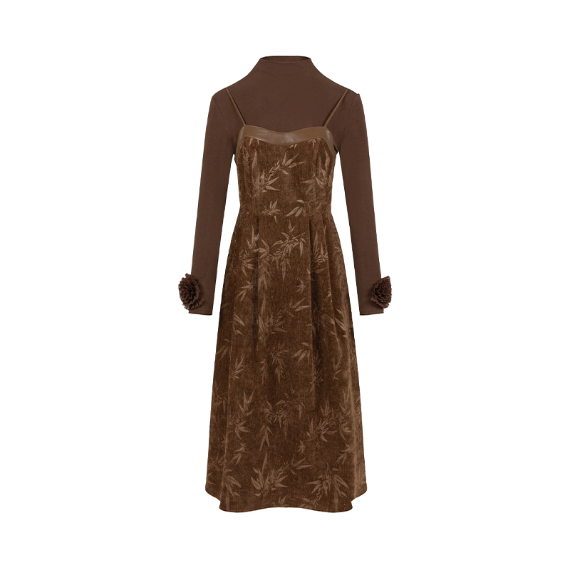 【尚雅专属】商场同款新品冬季两件套连衣裙N1910B44587