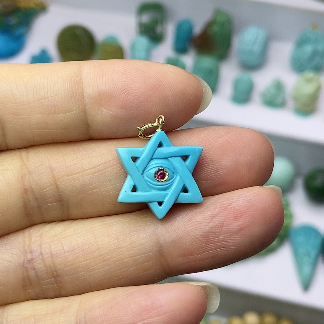 绿松石珠宝奇石未镶嵌