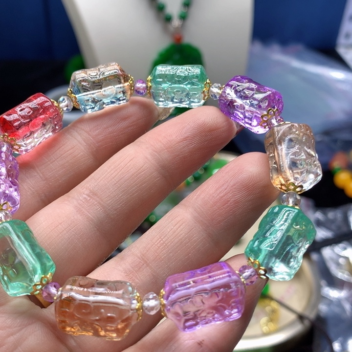 玛瑙/玉髓颈饰合金吊坠